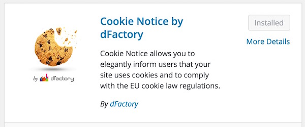 Cookie Notice by DFactory