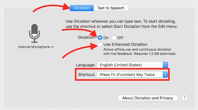 MacBook Speech to Text