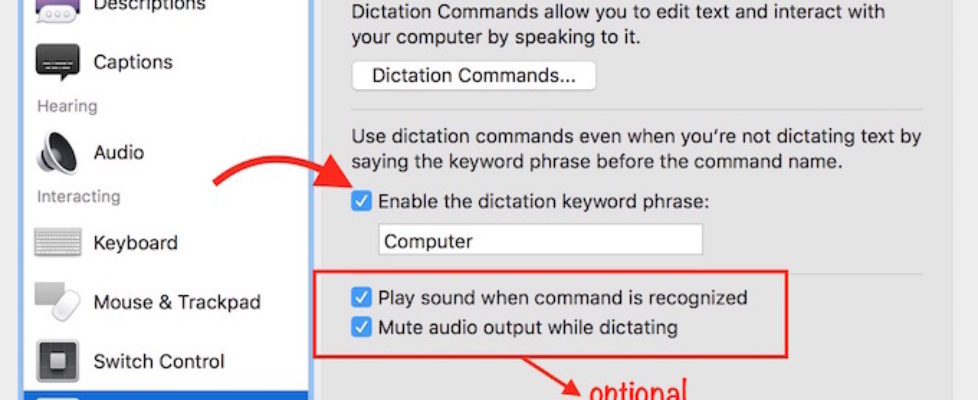 Start Dictation By Voice Command