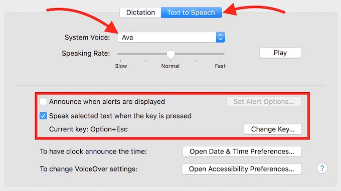 Text to Speech Mac