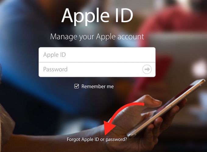 Forgot my Apple ID or Password