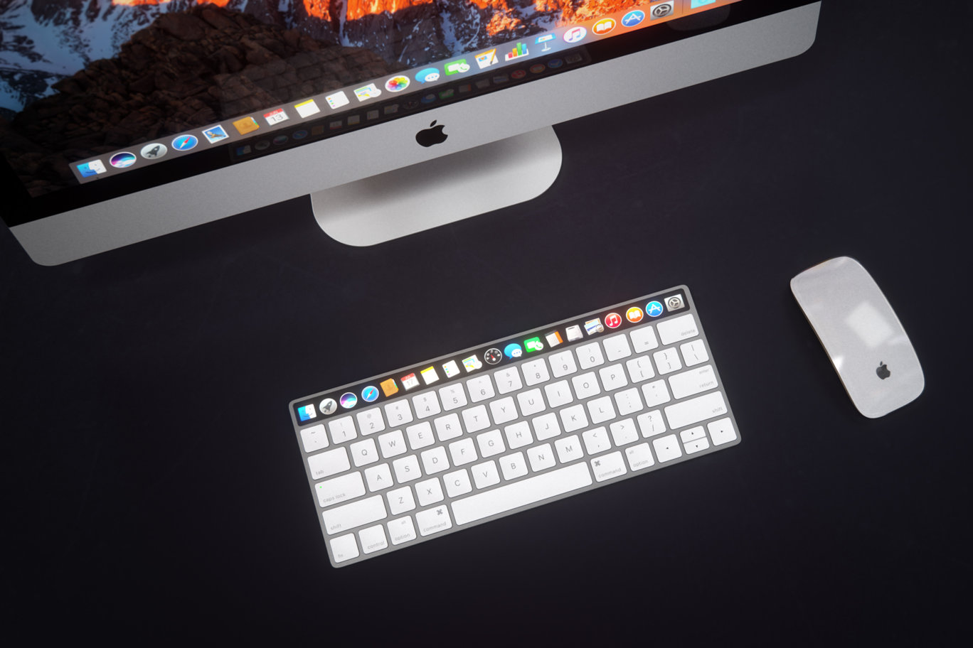 IMAC Keyboard with OLED Touch Bard