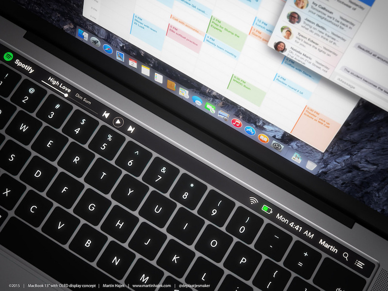 MacBook with OLED Touch Bar 9