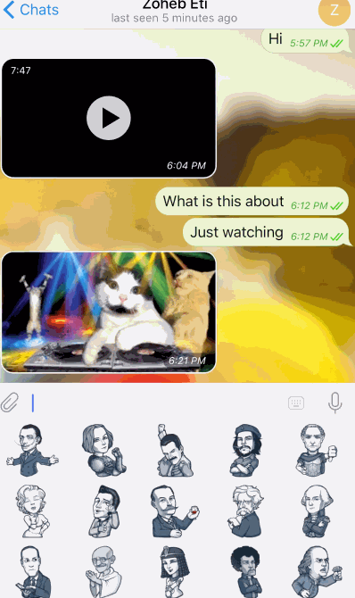WhatsApp GIF and Stickers