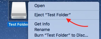 Eject disk on mac