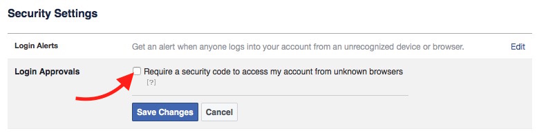Enable Login Approval Step 1