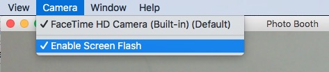 Enable or disable Screen flash