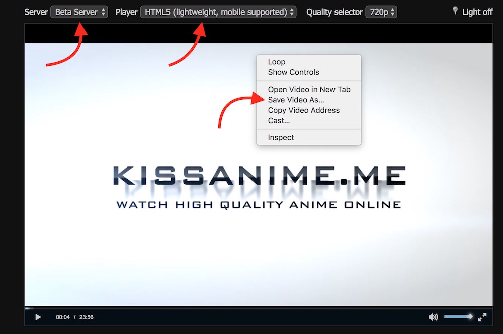 How to Download Download HD Videos from Kissanime