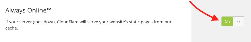 Always Online CloudFlare