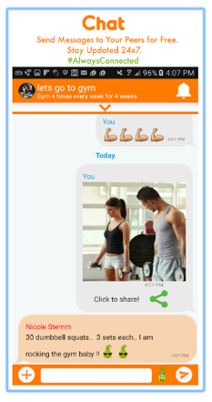 Chat with users