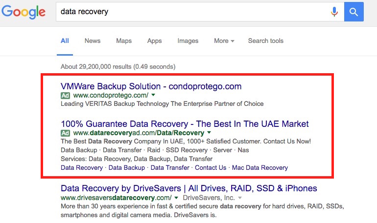 Data recovery PPC