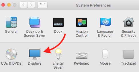 Display icon mac