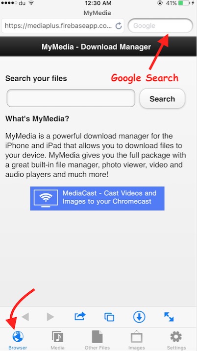 Download Mp3 to iPhone Step 1