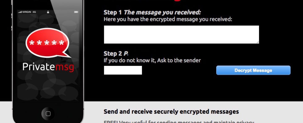 Encrypt and decrypt message