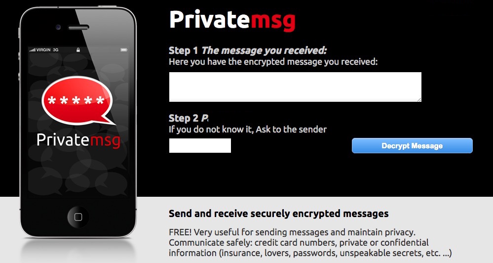 How to encrypt messages with Password on iPhone