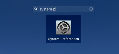 System Preferences in Launch Pad