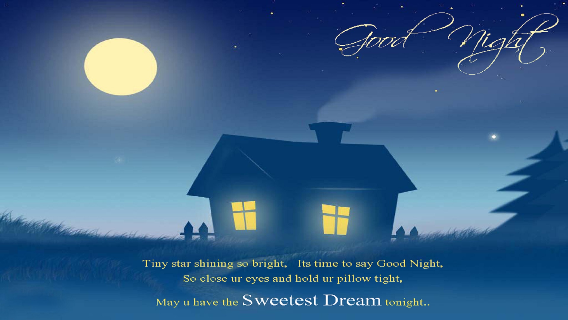 good night sweet dreams moon image