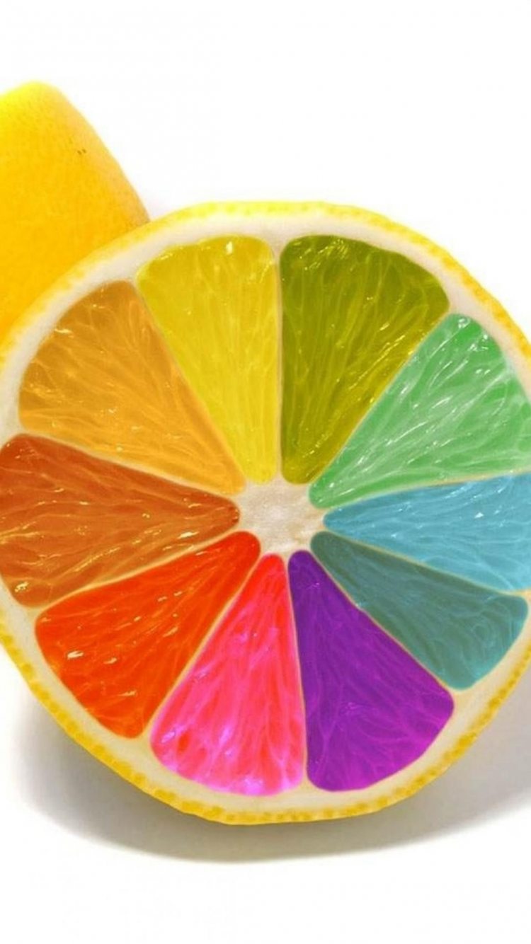 iPhone 7 colorful lemon wallpaper