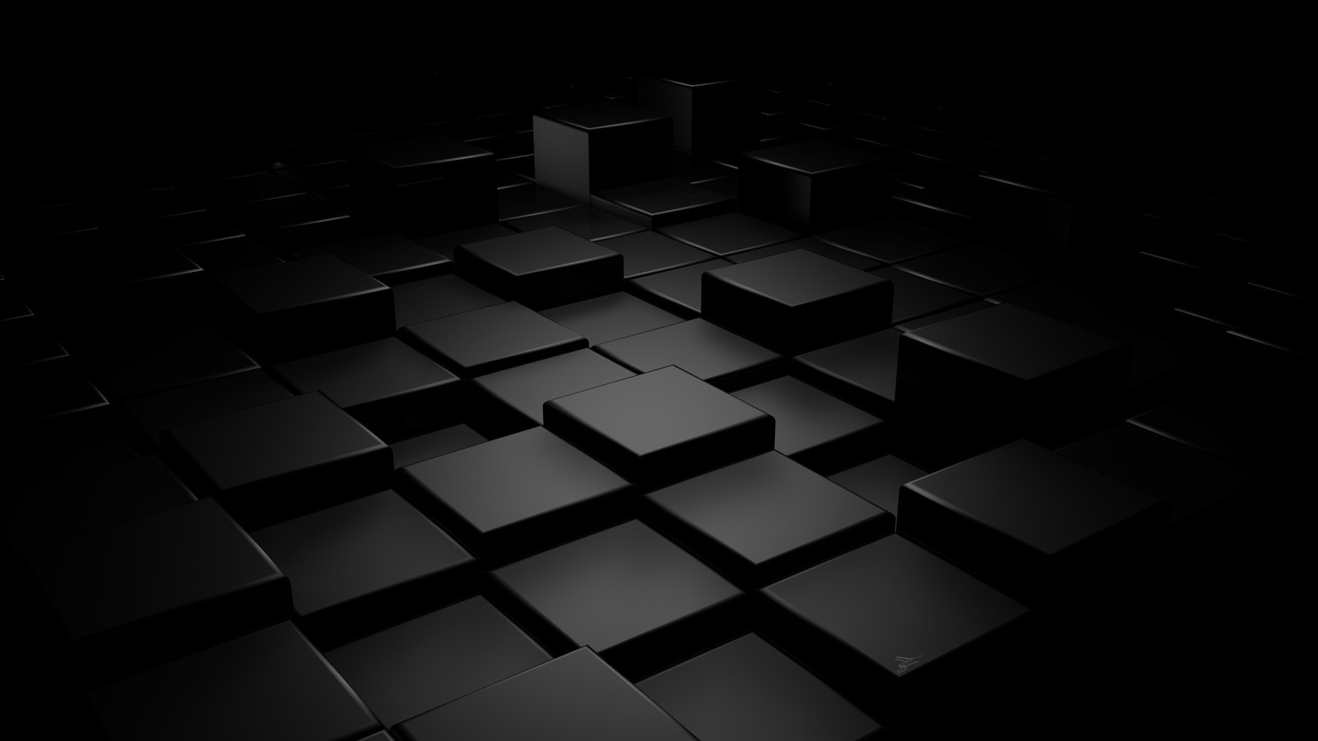 3d black wallpaper