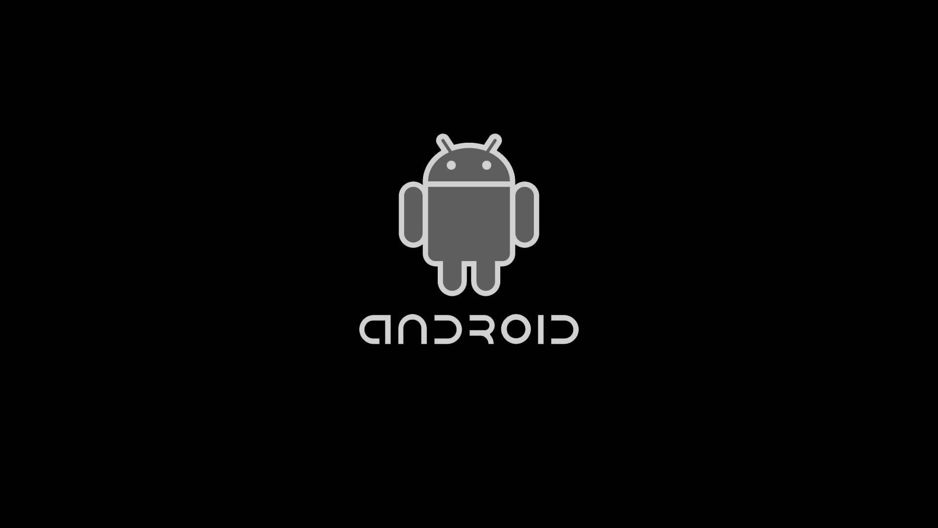 Android logo Black Wallpaper