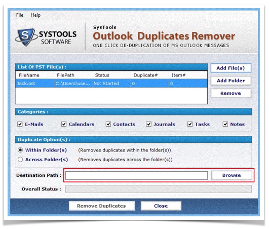 Duplicate contacts and email remover