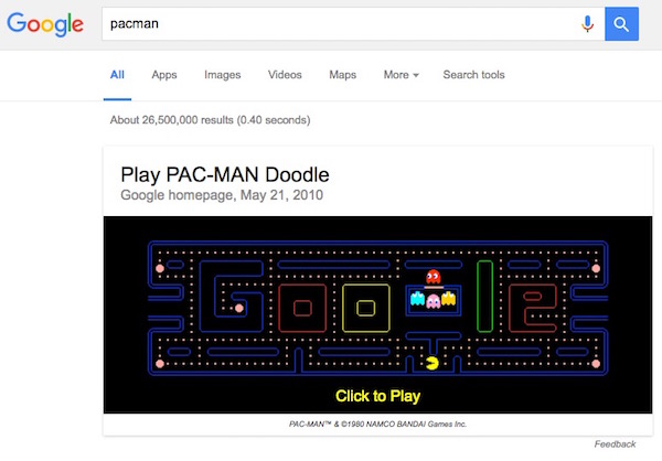 google-pacman-game