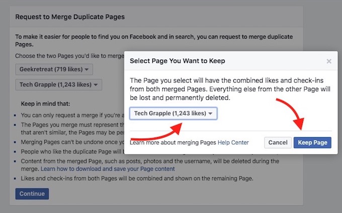 select-fb-page-you-want-to-keep