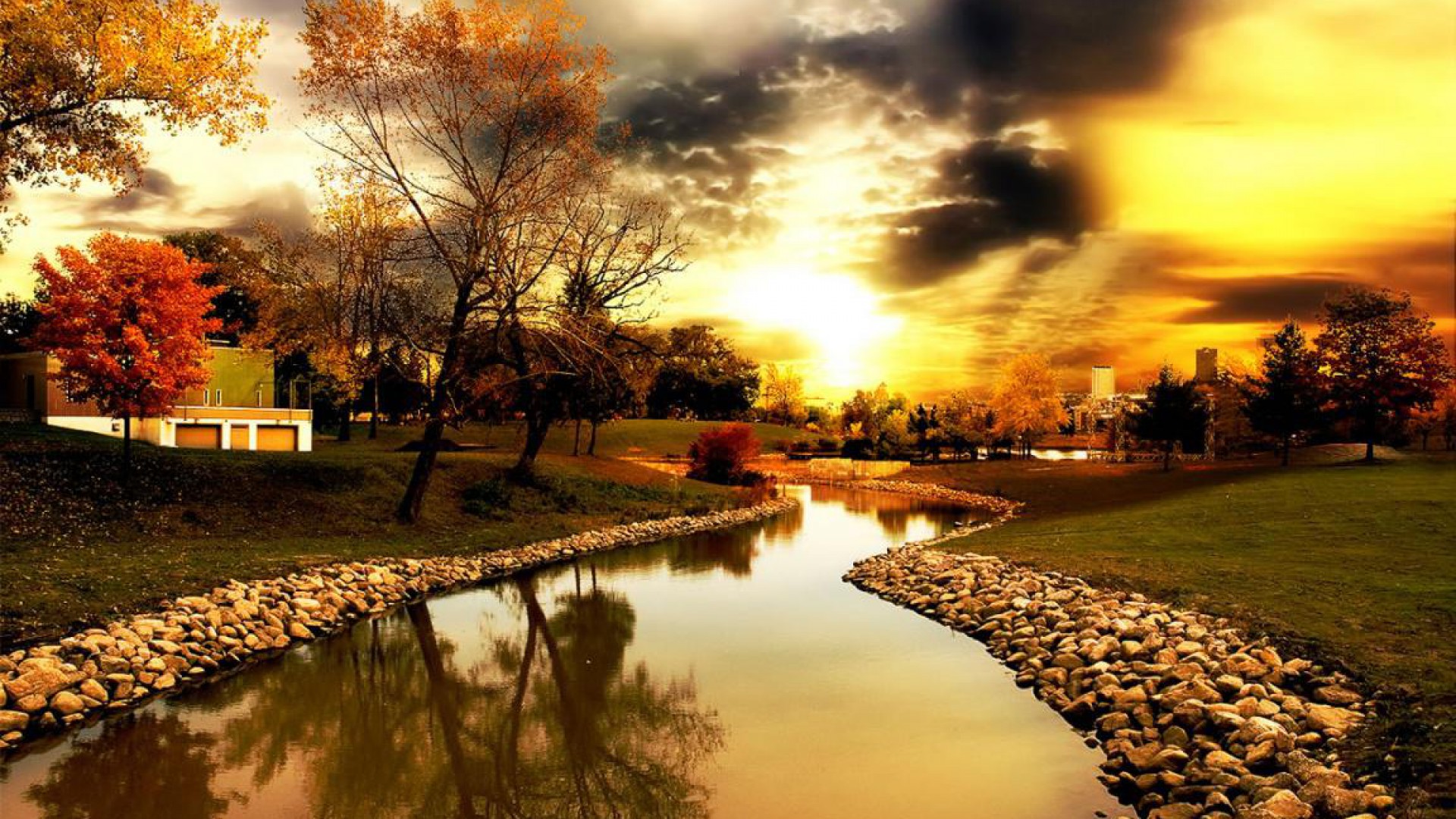 autumn-background-canal