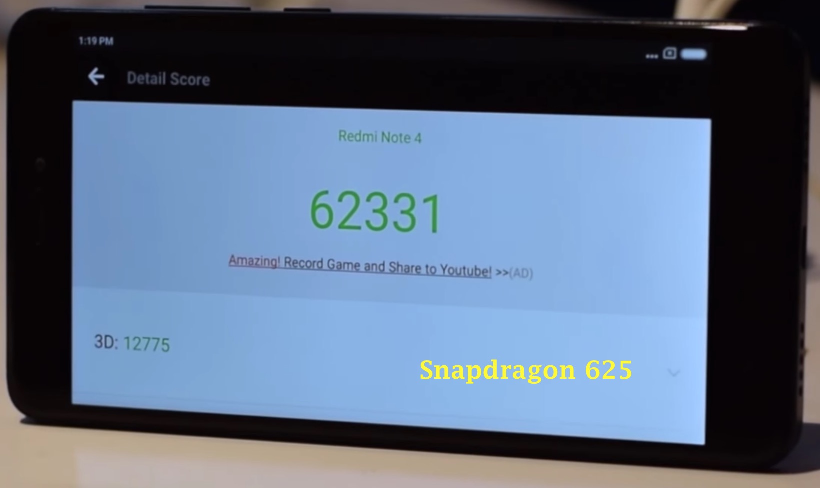Redmi Note 4 Snapdragon 625 Antutu