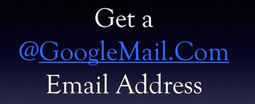 GoogleMail email address