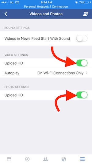 Upload HD Videos and Photos Step 4