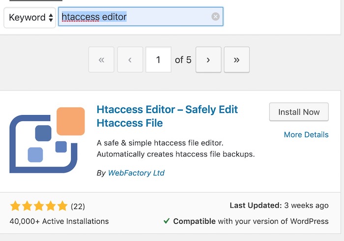 htaccess editor