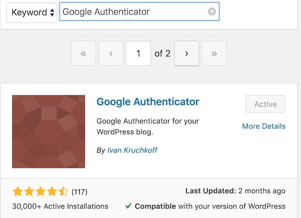 google authenticator plugin