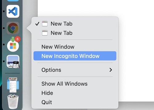 incognito window