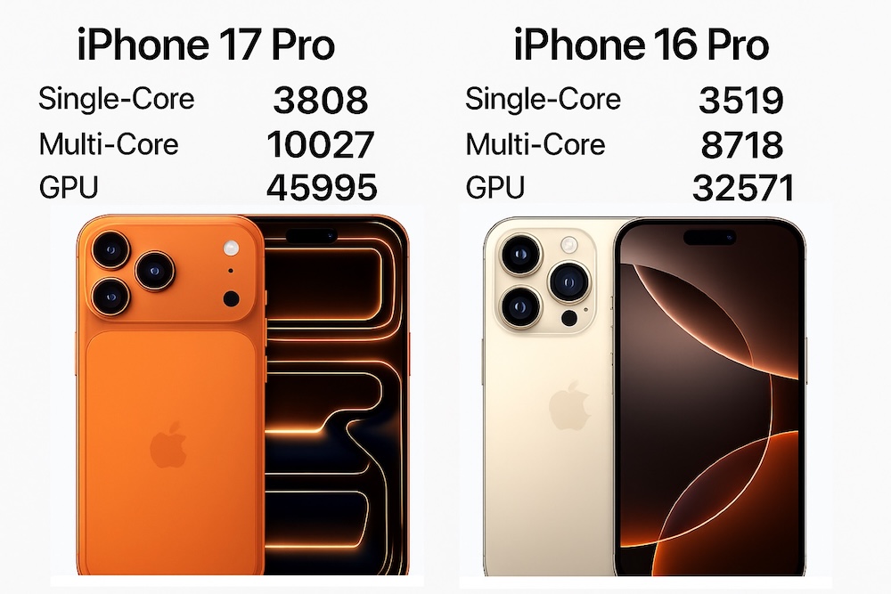 iphone 16 vs 17 pro