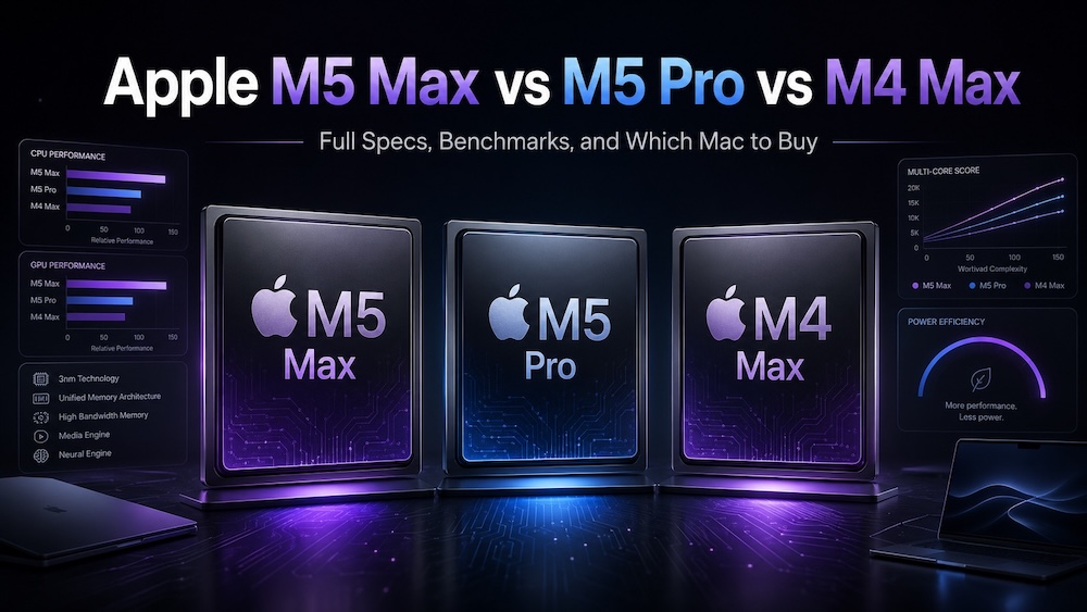 M5 Max vs M5 Pro vs M4 Max